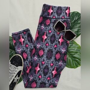 ✨NWT BUTTER SOFT CLOUD FLEX Pink, Grey, Black Patterned Leggings